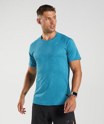 Gymshark Apex Muške T Shirts Plave Tamno Sive Plave | HR 2409YXF